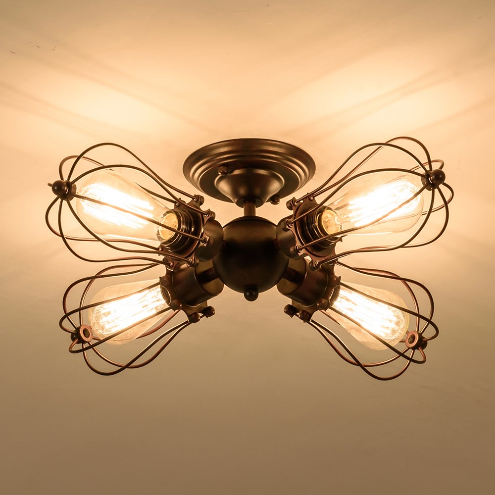 Industrial Ceiling Lights Rustic LULING Vintage Chandeliers